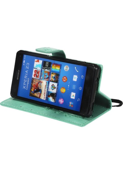 Sony Xperia Z3 Mini Pu Deri Darbeye Kapak Için Flip Case Manyetik (Yurt Dışından)