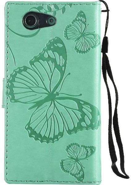 Sony Xperia Z3 Mini Pu Deri Darbeye Kapak Için Flip Case Manyetik (Yurt Dışından)
