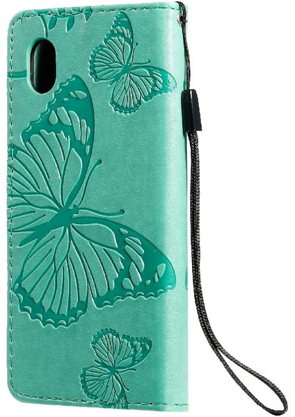 Kart Yuvası Standı ile Samsung Galaxy A01 Çekirdek Için Flip Case Pu Deri Flip (Yurt Dışından)