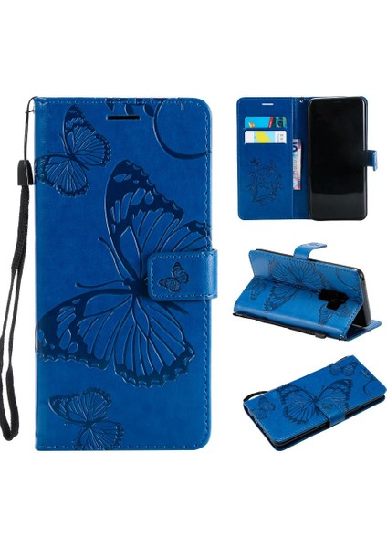 Samsung Galaxy S9 Artı Flip Kickstand Darbeye Kapak ile Kart (Yurt Dışından)