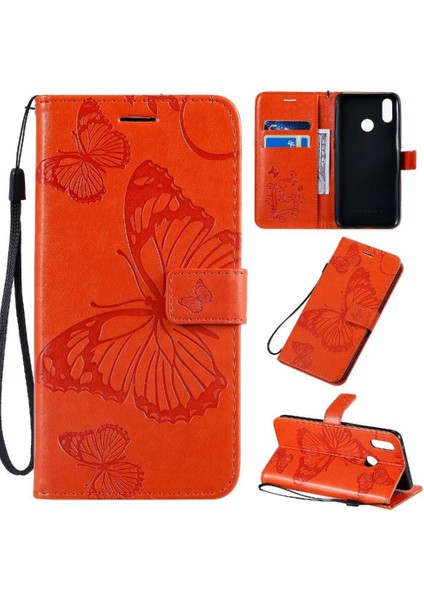 Realme 3 Pro Flip Kickstand Darbeye Kapak Pu Deri ile Flip Case (Yurt Dışından)