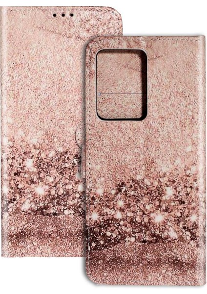 Samsung Galaxy S20 Artı Pu Deri Cüzdan Manyetik Mermer Için Flip Case (Yurt Dışından)