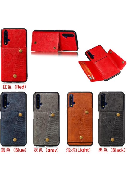 Cüzdan Kılıf Için Huawei Nova 5t Kickstand Buit Demir Darbeye Cüzdan (Yurt Dışından) fiyatları