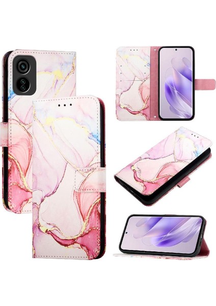 Tecno Pop 6c Mermer Desen Kickstand Cüzdan Pu Deri Için Kılıf (Yurt Dışından) indirimleri