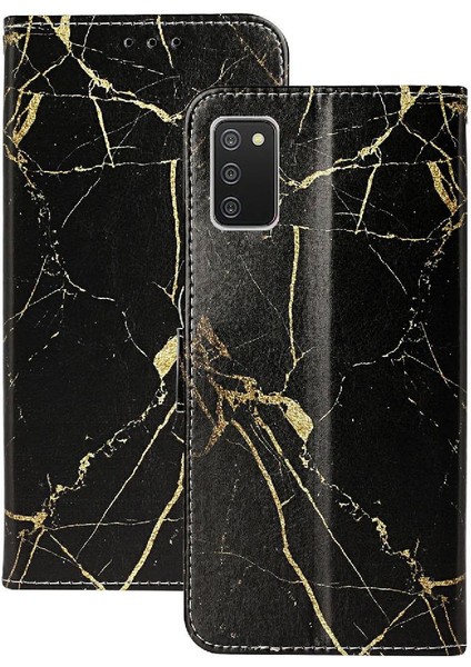 Samsung Galaxy A02S Tam Koruma Pu Deri Cüzdan Kart Için Flip Case (Yurt Dışından)