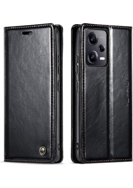 Xiaomi Redmi Not 12 Için Flip Case Pro 5g Kart Tutucu Manyetik Cüzdan Pu (Yurt Dışından)