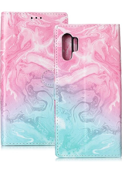 Samsung Galaxy Not 10 Artı Mermer Desen Tam Koruma Için Flip Case (Yurt Dışından)