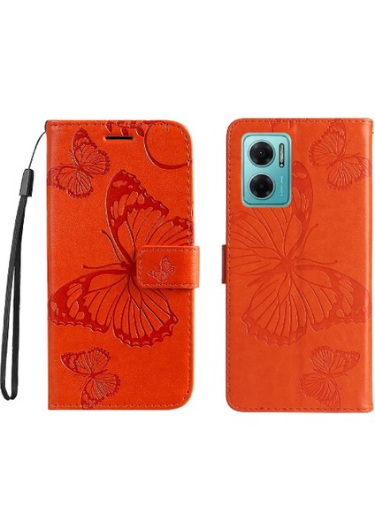 Xiaomi Redmi Not 11E Için Flip Case Pu Deri Darbeye Kapak Manyetik (Yurt Dışından)