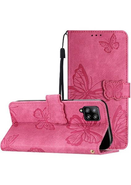 Samsung Galaxy A22 4g Için Flip CASE/M22 4g Kart Yuvaları Tutucu Manyetik Pu (Yurt Dışından)