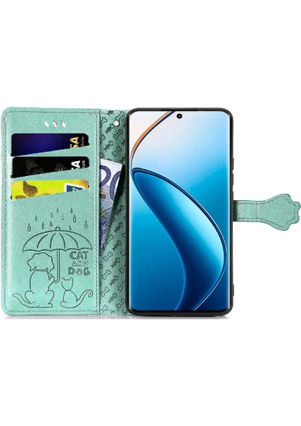 Realme 12 Pro Darbeye Kapak Kapak Için Kılıf Kısa Kayış Deri Kılıf (Yurt Dışından) modelleri