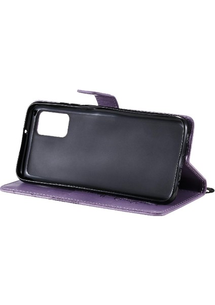 Samsung Galaxy A02S Manyetik Kapak Flip Kickstand Pu Deri Için Flip Case (Yurt Dışından)