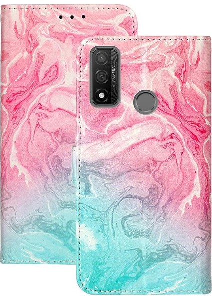 Huawei P Akıllı 2020 Mermer Desen Manyetik Tam Koruma Için Flip Case (Yurt Dışından)