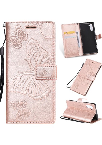 Samsung Galaxy Not 10 Için Kılıf Pu Deri Darbeye Kapak Flip Kickstand (Yurt Dışından)