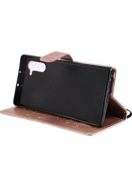 Samsung Galaxy Not 10 Için Kılıf Pu Deri Darbeye Kapak Flip Kickstand (Yurt Dışından)