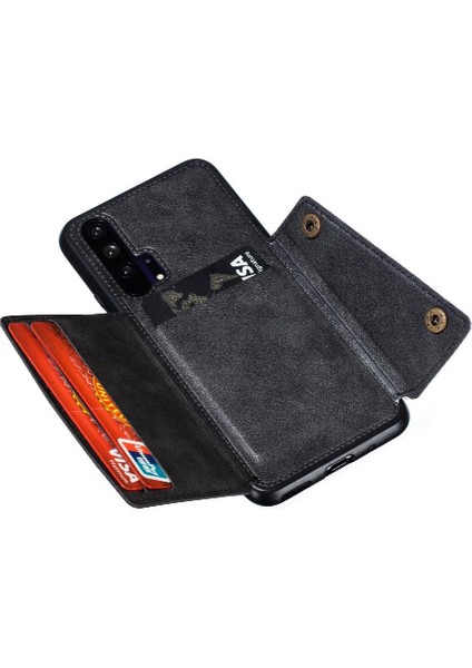 Onur 20 Pro Kickstand Buit Için Cüzdan Durumda Demir Kart Tutucu Cüzdan (Yurt Dışından) fiyatları
