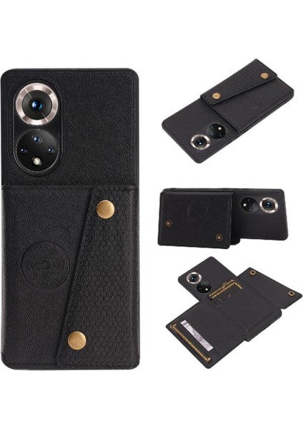 Cüzdan Kılıf Için Huawei Nova 9 Pro Buit Demir Cüzdan Kılıf Kart Tutucu (Yurt Dışından)