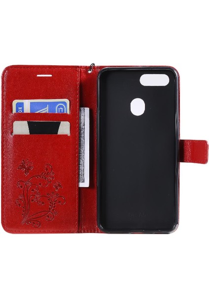 Manyi Mall Oppo A5 Için Flip CASE/A3S Flip Kickstand ile Kart Yuvası Standı Darbeye (Yurt Dışından)