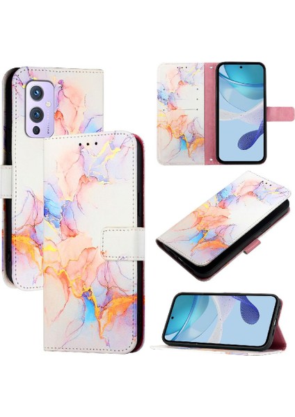 Oneplus 9 Için Kılıf Kickstand Mermer Desen Cüzdan Pu Deri (Yurt Dışından) fiyatları