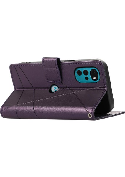 Motorola Moto G22 Üç Kart Yuvaları Şok Emici Kickstand Için Flip Case (Yurt Dışından) indirimleri