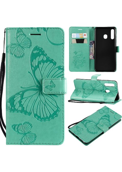 Samsung Galaxy A30 Için Flip CASE/A20 Kart Yuvası Standı ile Kickstand Çevirin (Yurt Dışından)