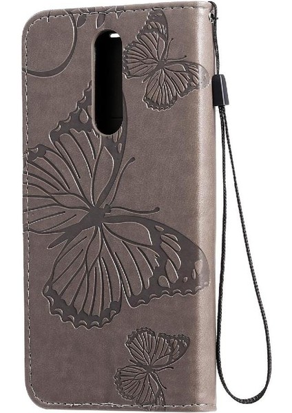 Oppo F11 Pu Deri Manyetik Kapak Için Flip Case Darbeye Kapak ile (Yurt Dışından)