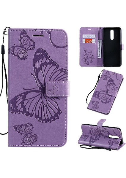 Oppo F11 Pu Deri Manyetik Kapak Için Flip Case Darbeye Kapak ile (Yurt Dışından)
