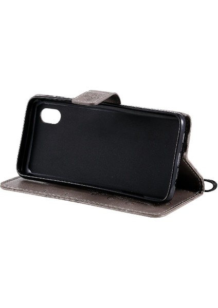 Kart Yuvası Standı ile Samsung Galaxy A01 Çekirdek Için Flip Case Pu Deri Flip (Yurt Dışından)