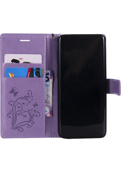 Samsung Galaxy S9 Flip Kickstand Manyetik Kapak Pu Deri Kılıf ile (Yurt Dışından)