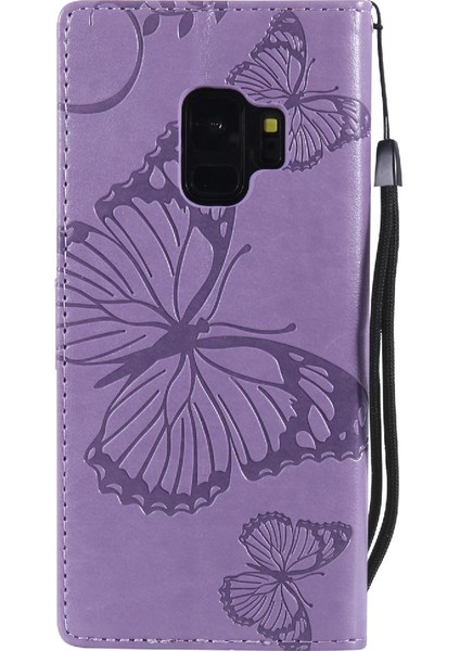 Samsung Galaxy S9 Flip Kickstand Manyetik Kapak Pu Deri Kılıf ile (Yurt Dışından)