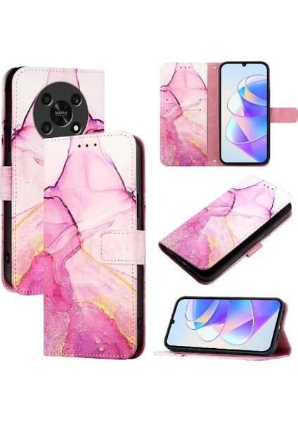 Onur X30 5g Kickstand Cüzdan Mermer Desen Pu Deri Için Kılıf (Yurt Dışından) indirimleri