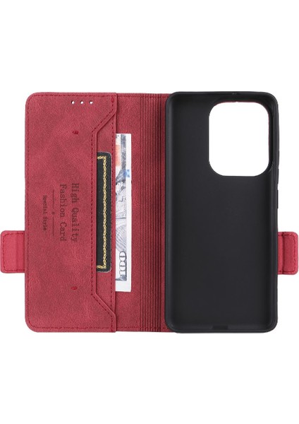 Xiaomi Poco F6 Deri Folio Flip Case Manyetik Karbon Fiber (Yurt Dışından) indirimleri
