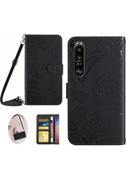 Sony Xperia 1 Vi Için Flip Case Yumuşak Pu Deri Kart Tutucu ve Uzun ve (Yurt Dışından)