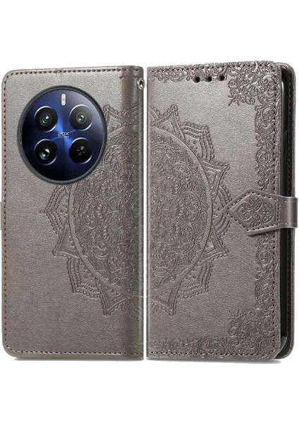 Realme 12 Pro Için Flip Case Zarif Desen Kapak Darbeye Vaka (Yurt Dışından)