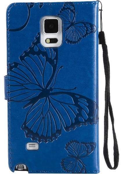 Samsung Galaxy Not 4 Için Kılıf Pu Deri Flip Kickstand Darbeye Kapak (Yurt Dışından)
