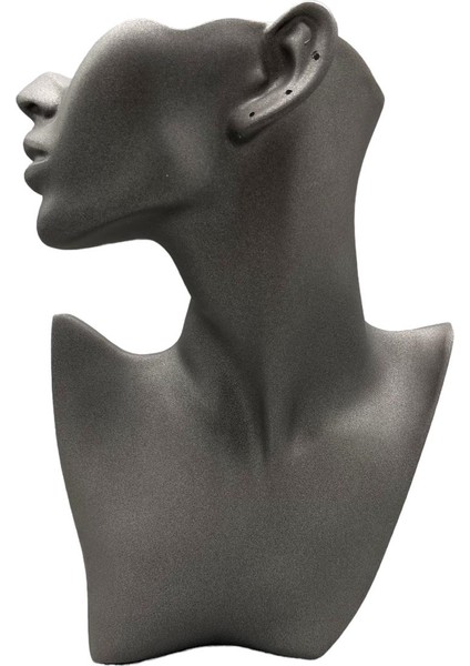 Yerli Üretim Polyester Malzeme Gri Renk 28 / 18 cm Takı Sergileme Mankeni fiyatları