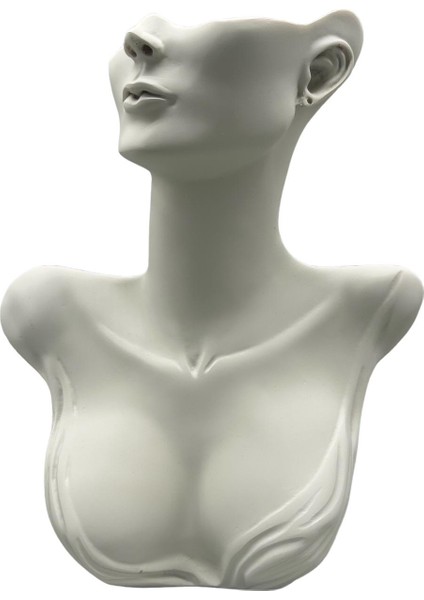 Yerli Üretim Polyester Malzeme Beyaz Renk 33 / 26 cm Takı Sergileme Mankeni fiyatları