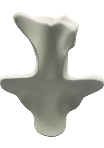 Yerli Üretim Polyester Malzeme Beyaz Renk 33 / 26 cm Takı Sergileme Mankeni modelleri
