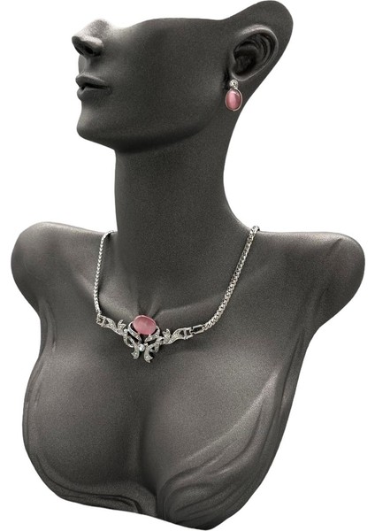 Yerli Üretim Polyester Malzeme Gri Renk 33.5 / 26 cm Takı Sergileme Mankeni modelleri