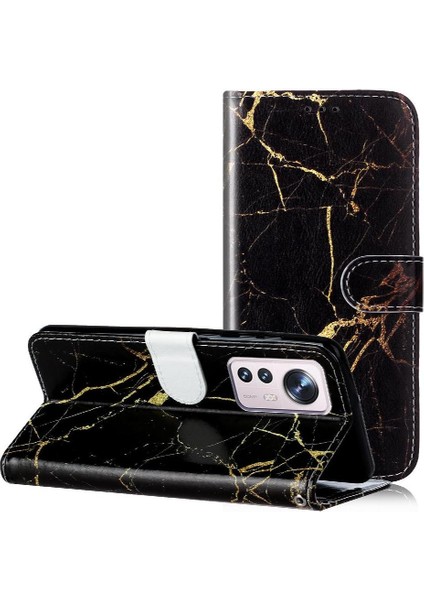 Xiaomi 12 Lite Için Flip Case Manyetik Mermer Desen Kart Yuvaları Tutucu Pu (Yurt Dışından) indirimleri