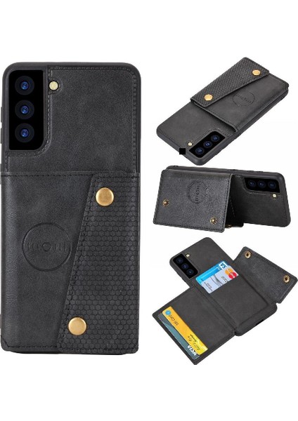 Samsung Galaxy S21 Fe 5g Cüzdan Kılıf Kart Tutucu Buit Için Cüzdan Kılıf (Yurt Dışından)