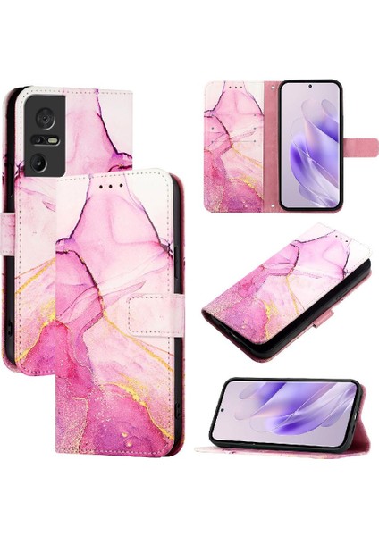 Tcl 40 Se Kickstand Pu Deri Mermer Desen Cüzdan Için Kılıf (Yurt Dışından) indirimleri
