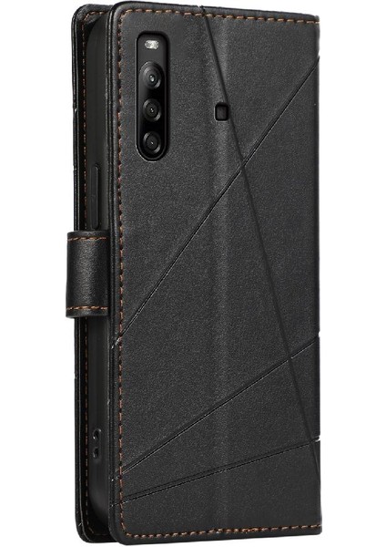 Manyi Mall Sony Xperia L4 Için Flip Case Üç Kart Yuvaları Şok Emici Kickstand (Yurt Dışından)