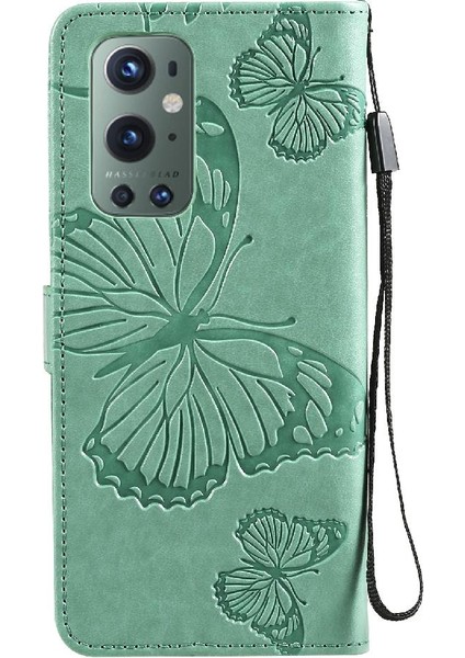 Kart Yuvası Standı ile Oneplus 9 Pro Için Flip Case Manyetik Kapak Kapak Çevirin (Yurt Dışından) indirimleri