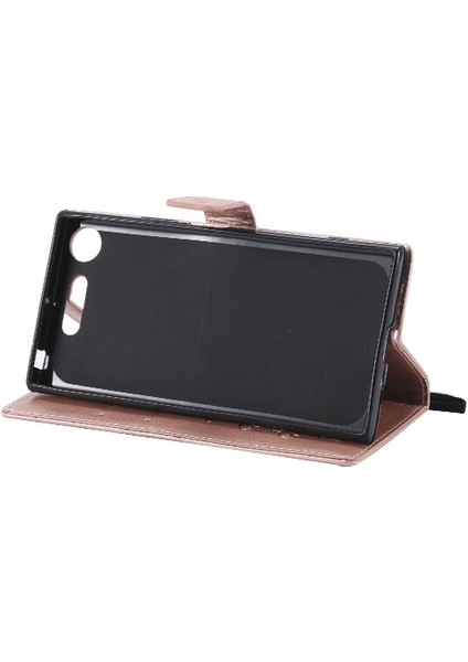 Sony Xperia Xperia Için Kart Yuvası Standı ile Flip Case Kickstand Pu (Yurt Dışından)