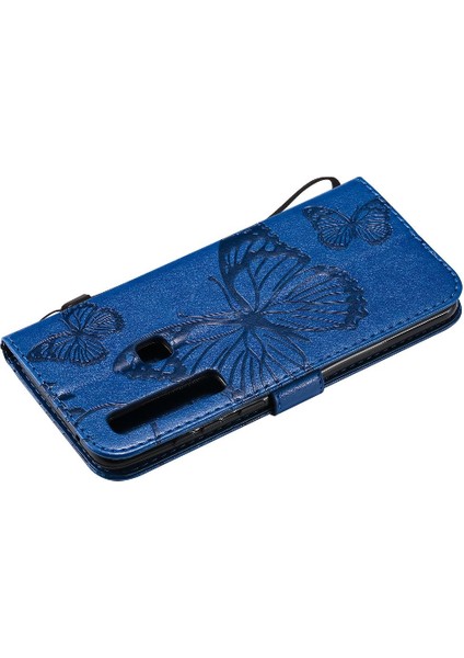 Samsung Galaxy A9 2018 Için Flip Case Manyetik Kapak Pu ile Kickstand Çevirin (Yurt Dışından)