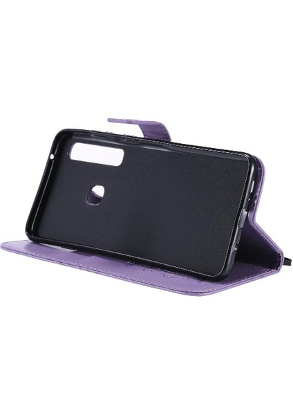 Samsung Galaxy A9 2018 Için Flip Case Manyetik Kapak Pu ile Kickstand Çevirin (Yurt Dışından)