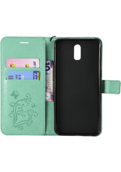 Kart Yuvası Standı Manyetik Flip ile Oppo R17 Darbeye Kapak Için Flip Case (Yurt Dışından)
