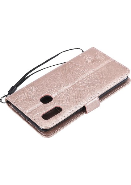 Kart Yuvası Standı Pu ile Samsung Galaxy A20E Darbeye Kapak Için Flip Case (Yurt Dışından) indirimleri