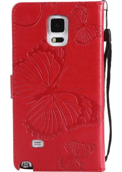 Samsung Galaxy Not 4 Için Kılıf Pu Deri Flip Kickstand Darbeye Kapak (Yurt Dışından)