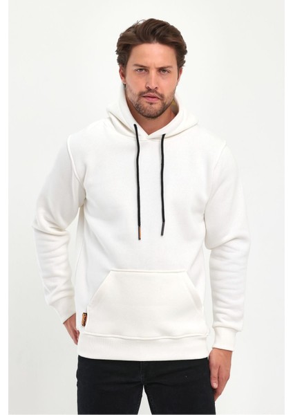Erkek 3 Iplik Kapşonlu Oversize Sweatshirt